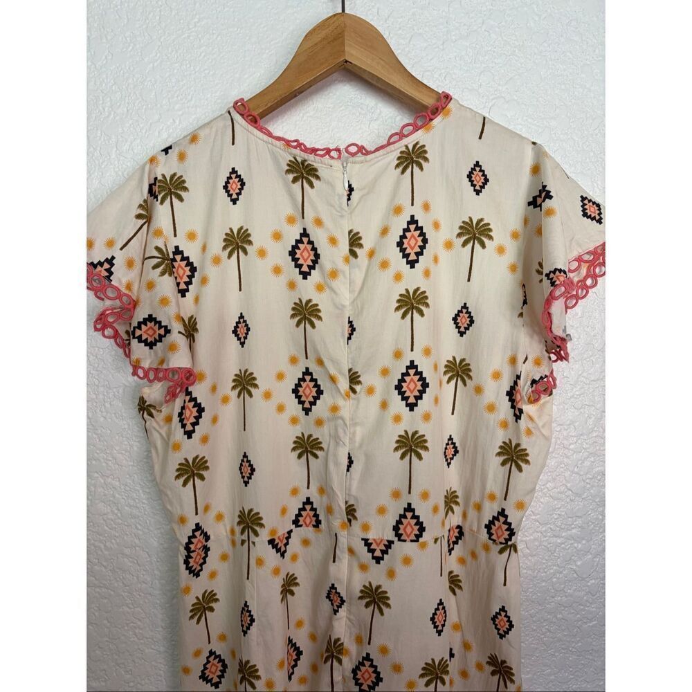 Never Fully Dressed Running Wild Midi Dress in Cotton White Size L - Picture 8 of 12